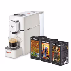 Polti PCEU0127, Cafetière à dosette, 0,85 L, Capsule de café, 1400 W, Blanc