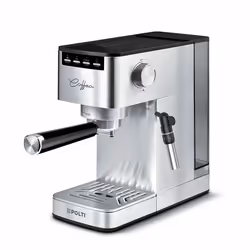Polity P10S, Machine à expresso, 1,3 L, Dosette de café, Café moulu, Argent
