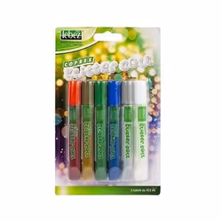 Lebez 5131-ASS, Kit de crayons à paillettes, Multicolore, 6 couleurs, Garçon/Fille, 6 pièce(s), Ampoule