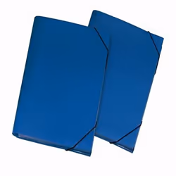 Lebez 2554-BL, A4, Polypropylène (PP), Bleu, Portrait, 13 feuilles, 240 mm