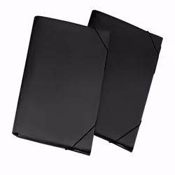 Lebez 2554-N, A4, Polypropylène (PP), Noir, Portrait, 13 feuilles, 240 mm