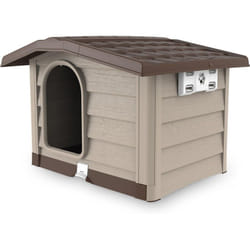 Fraschetti - Niche bungalow pour chien - Beige - h 62 x l 89 x p 75 cm - Livraison gratuite