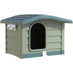 Niche bungalow pour chien - Taille l - Vert - h 77 x l 110 x p 94 cm - Livraison gratuite