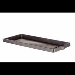 Soucoupe jardinière rectangle Legno en plastique - L 93 x l 36 - Gris anthracite