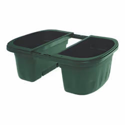 Double jardinière pour balcons, elle est équipée de bras réglables de 3 cm à 13 cm, d'un levier arrière pour assurer la stabi ...