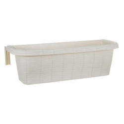 Jardinière - RONDINE PAGLIA - Blanc - L 60 x l 20 x H 18,5 c - Livraison gratuite