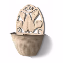 Craquez pour ce joli pot à plantes mural avec un design de paille tressée qui donne de l'élégance au produit et en fait un ex ...