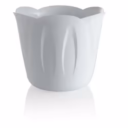 Cache pot Mimosa 1L - Bama - Blanc - D 15 x H 12 cm
