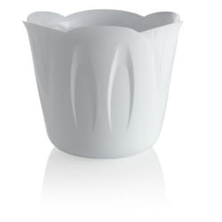 Cache pot Mimosa 1L - Bama - Blanc - D 15 x H 12 cm