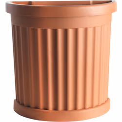 Vase en terre cuite avec soucoupe Ce vase élégant en terre cuite est parfait pour embellir votre jardin ou votre intérieur. A ...