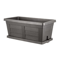 Jardinière Legno en plastique - Gris anthracite - L 60 x l 30 x H 26 cm