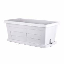 Jardinière Legno en plastique - Blanc - L 60 x l 30 x H 26 cm