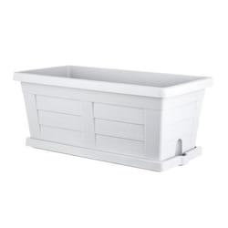 Jardinière Legno en plastique - Blanc - L 60 x l 30 x H 26 cm
