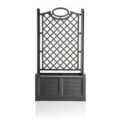Bama - Jardinière avec treillis 'separe' - 80 cm - Anthracite - Livraison gratuite