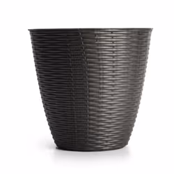 Pot de fleurs - Bama - Paglia - Plastique - Gris anthracite - 3L