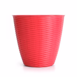Pot de fleurs en plastique Paglia - Bama - Rouge corail - 63L