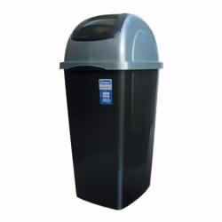 Poubelle au design sobre et soigné dans les moindres détails, stable et avec l'aspect pratique du couvercle basculant. . Coul ...