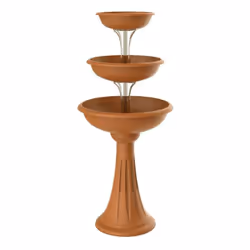 Jardinière qui se développe verticalement, composée de trois bols de diamètre respectivement 30, 40, 50 cm, équipée d'une col ...