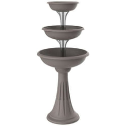 Bama - Pot de fleurs design - Trevy - d 50 x h 114 cm - Gris - Livraison gratuite