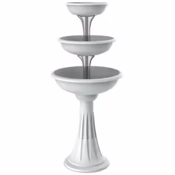 Jardinière qui se développe verticalement, composée de trois bols de diamètre respectivement 30, 40, 50 cm, équipée d'une col ...