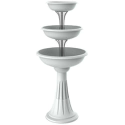 Bama - Pot de fleurs design - Trevy - d 50 x h 114 cm - Blanc - Livraison gratuite