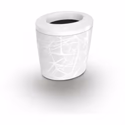 Cette poubelle de table à un design moderne et une forme qui facilite sa prise en main. Ces possibilités d'utilisation sont i ...