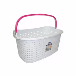 Pratique et spacieux, avec un design particulier qui rappelle le motif de la paille tressée, ce panier peut être soulevé avec ...
