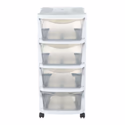 Facilitez votre rangement grâce à cette commode empilable fonctionnelle avec 4 tiroirs spacieux, montage simple et facile à d ...
