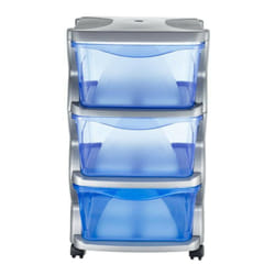 Bama - Commode fonctionnelle - l 40 x l 36 x h 62 cm - Bleu - Livraison gratuite