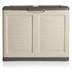 Coffre de rangement en plastique - 200 L - Taupe - Livraison gratuite