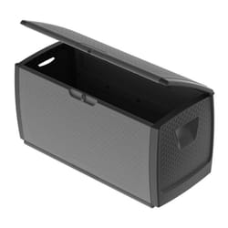 Coffre de rangement "Mettitutto Big" en plastique - Gris anthracite - L 122 x l 56 x H 63 - Livraison gratuite