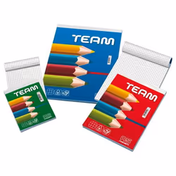 Blasetti Team, Multicolore, A4, 50 feuilles, 50 g/m², Papier quadrillé