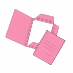 Blasetti Rubino, Porte-documents, Rose, 150 g/m², 250 mm, 335 mm, 500 pièce(s)