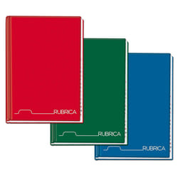 Blasetti Rubriche cartonate bloc-notes A4 192 feuilles Couleurs assorties