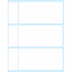 Tico E-10048, Blanc, Rectangle, Permanent, Blanc sur bleu, 100 x 48, Universel