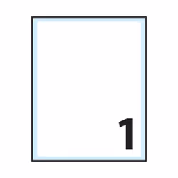 Tico E-150115 étiquette auto-collante Rectangle Permanent Blanc 10 pièce(s)