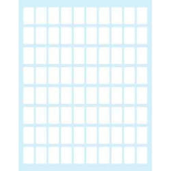 Tico E-1610 étiquette auto-collante Rectangle Permanent Blanc 800 pièce(s)
