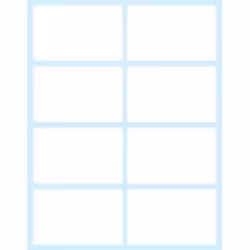 Tico E-5836, Blanc, Rectangle, Permanent, Blanc sur bleu, 58 x 36, Universel