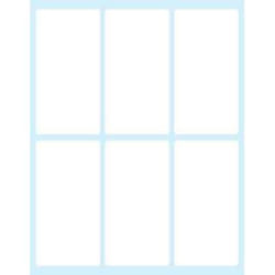 Tico E-7438 étiquette auto-collante Rectangle Permanent Blanc 60 pièce(s)