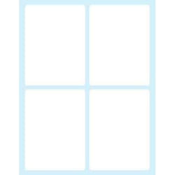 Tico E-7556 étiquette auto-collante Rectangle Permanent Blanc 40 pièce(s)
