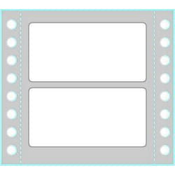 Tico TAB1-0723 étiquette auto-collante Rectangle Permanent Blanc 4000 pièce(s)