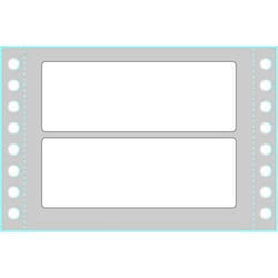 Tico TAB1-1003 étiquette auto-collante Rectangle Permanent Blanc 4000 pièce(s)