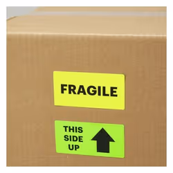 Tico LP4FG-4725 étiquette auto-collante Rectangle Permanent Jaune 3080 pièce(s)