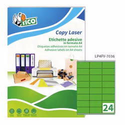 Tico LP4FV-7036 étiquette auto-collante Rectangle Permanent Vert 1680 pièce(s)