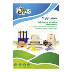 Tico LP4FG-210297 étiquette auto-collante Rectangle Permanent Jaune 70 pièce(s)