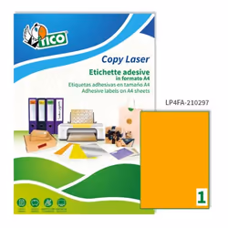 Tico LP4FA-210297 étiquette auto-collante Rectangle Permanent Orange 70 pièce(s) - Vue supplémentaire 2