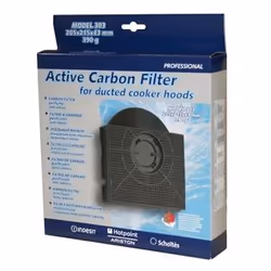 Indesit C 00090716, Filtre pour cuisinières, Noir, Charbon, Indesit