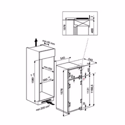 Hotpoint T 16 A2 D/HA réfrigérateur-congélateur Intégré 240 L Blanc