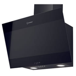 Indesit IHVP 6.6 LM K hotte Montée au mur Noir 647 m³/h B