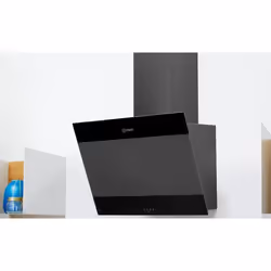 Indesit IHVP 6.6 LM K hotte Montée au mur Noir 647 m³/h B - Vue supplémentaire 8